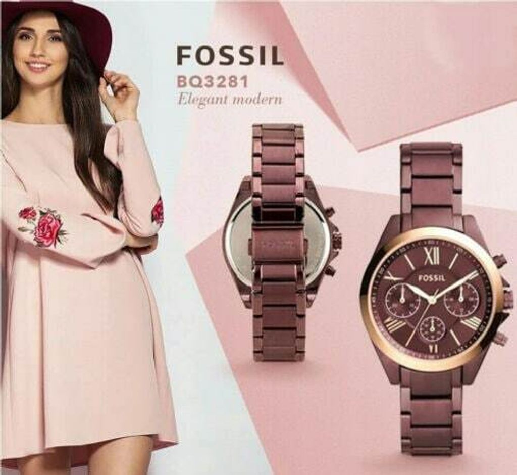 handbagbranded.com getlushoutlet personal shopper USA outlet fossil US ready stock malaysia Modern Courier Midsize Chronograph Wine Stainless Steel Watch1