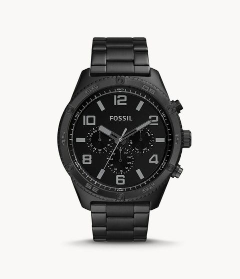 handbagbranded.com getlush jam tangan fossil outlet ready malaysia Brox Multifunction Black Stainless Steel Watch