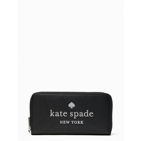 handbagbranded.com getlush outlet personalshopper usa malaysia ready stock Kate Spade Glitter On Large Continental Wallet in Black