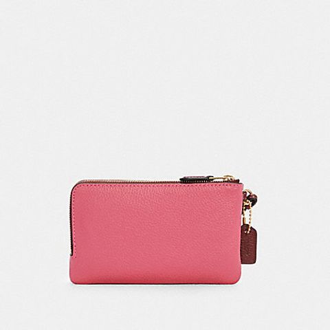 handbagbranded.com getlush outlet personalshopper usa malaysia ready stock Coach Small Double Zip Wristlet in Signature Colorblock 4