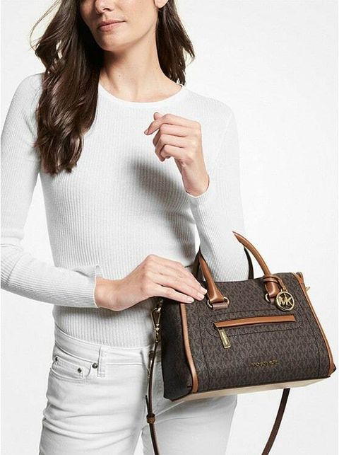 handbagbranded.com getlush outlet personalshopper usa malaysia ready stock MICHAEL KORS CARINE MEDIUM LOGO SATCHEL 3