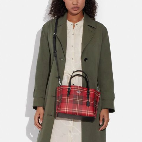 handbagbranded.com getlush outlet coach outlet personalshopper usa malaysia   COACH Mollie Tote 25 With Tartan Plaid Print 4