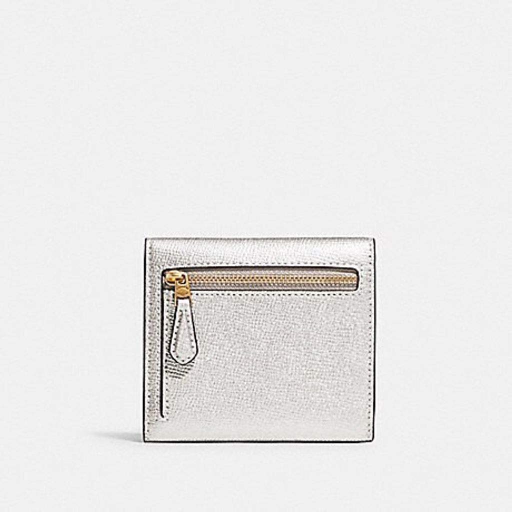 handbag branded coach outlet personalshopper usa malaysia ready stock Coach Wyn Small Wallet Metallic Silver 3