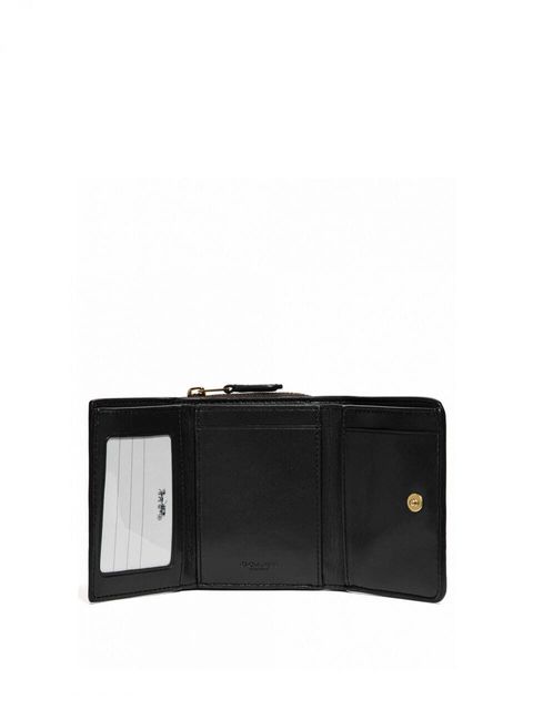 handbagbranded.com getlush outlet personalshopper usa malaysia ready stock Coach Small Trifold Wallet Signature Brown Black 1