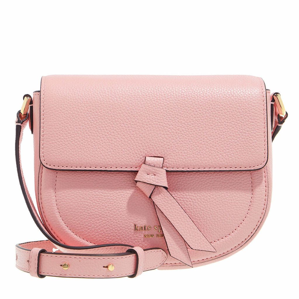 Kate Spade Knott Medium Saddle Bag Crossbody Coral Gable Pink