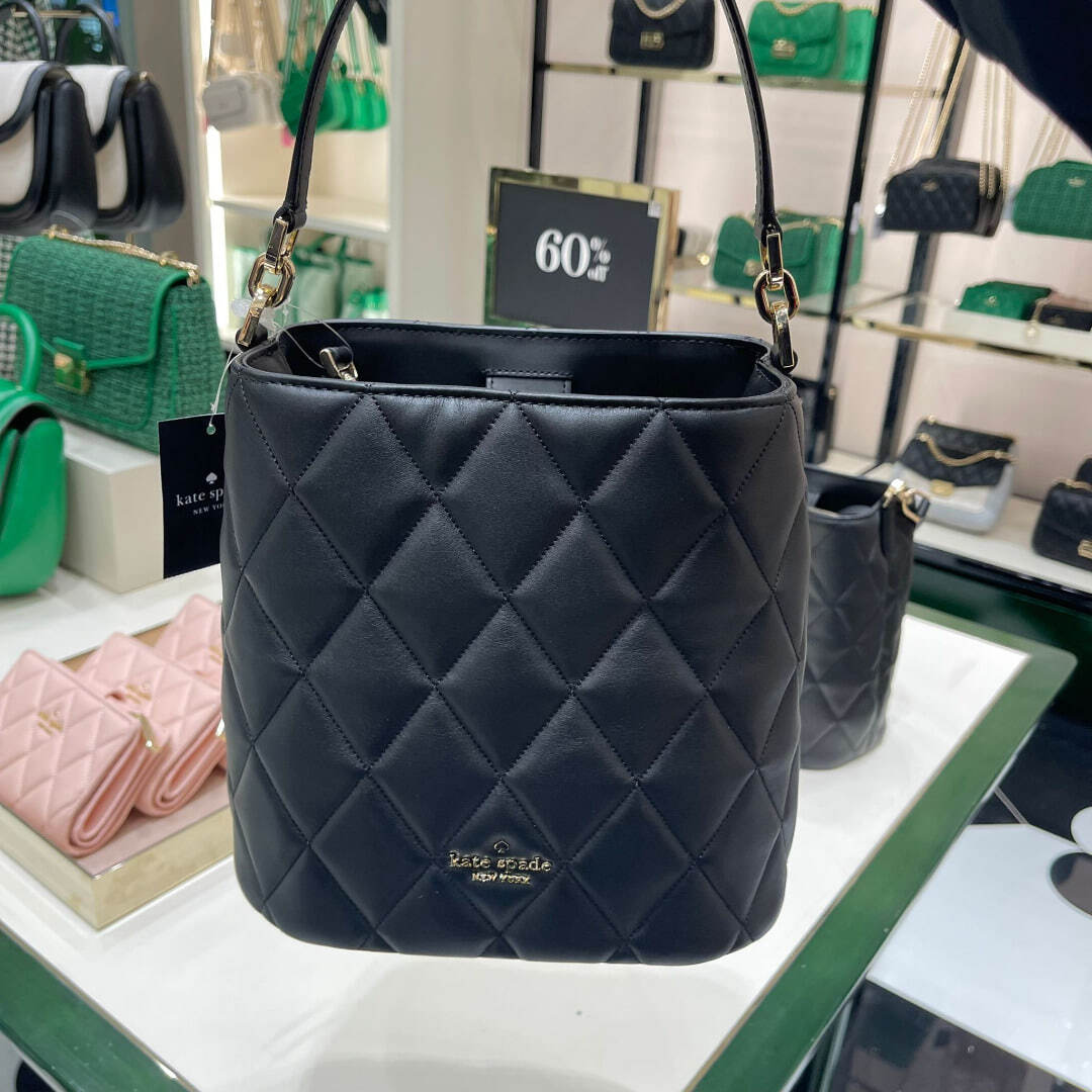 Kate Spade Carey Smooth Quilted Leather Bucket - Black – Personal Shopper  USA Outlet