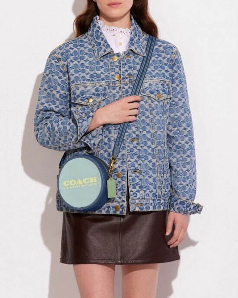 handbag branded coach outlet personalshopper usa malaysia ready stock  COACH KIA CIRCLE BAG IN COLORBLOCK  1