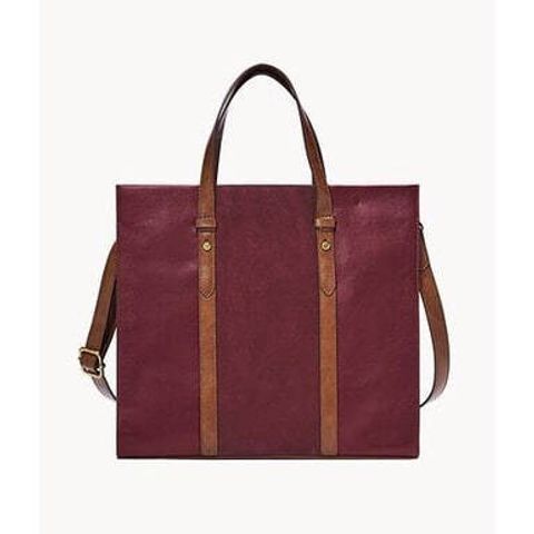 handbagbranded.com getlush outlet personalshopper usa malaysia ready stock Fossil Kingston Tote – Claret Red