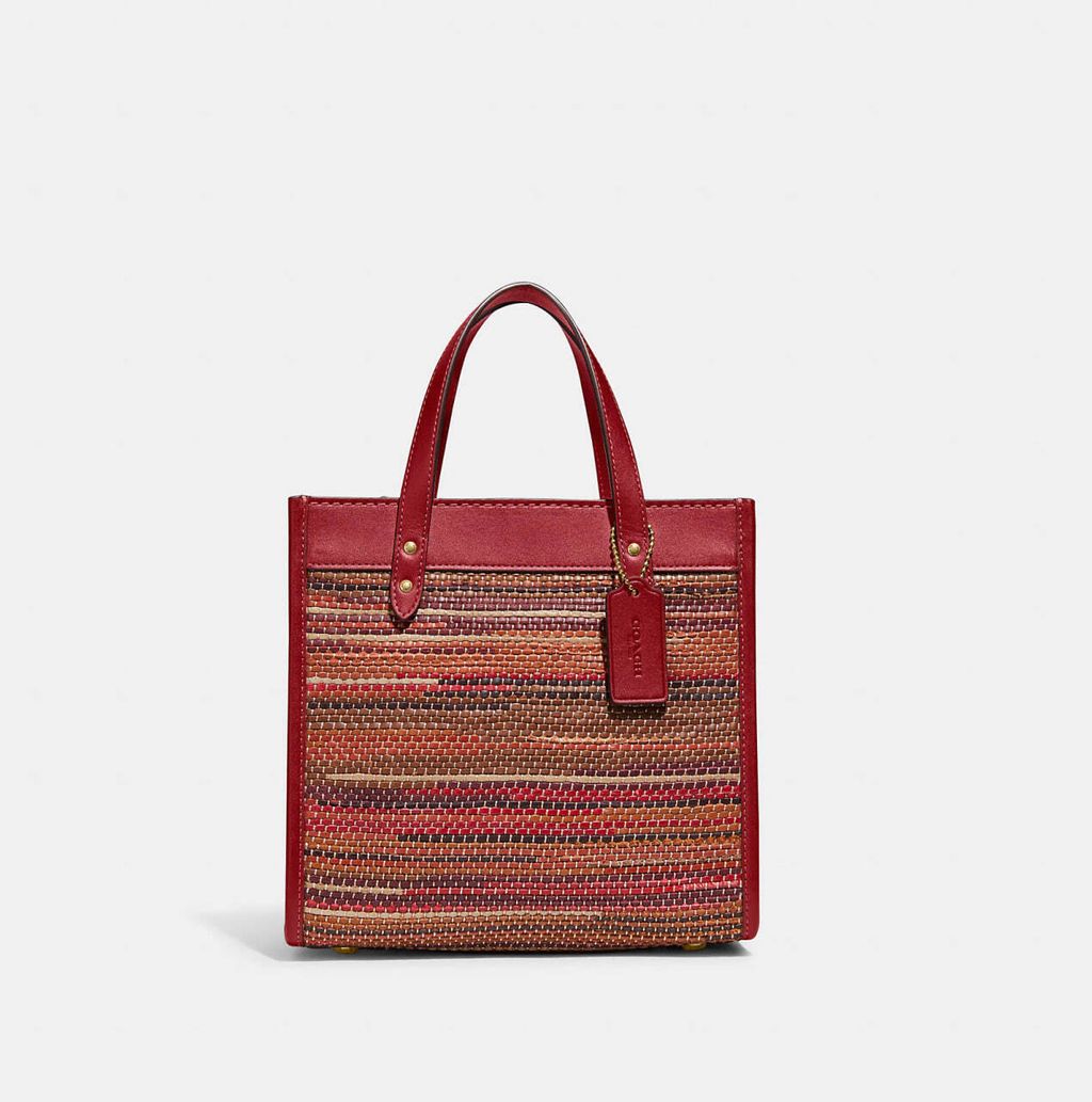 handbagbranded.com getlush outlet personalshopper usa malaysia ready stock coach Field Tote 22 In Upwoven Leather