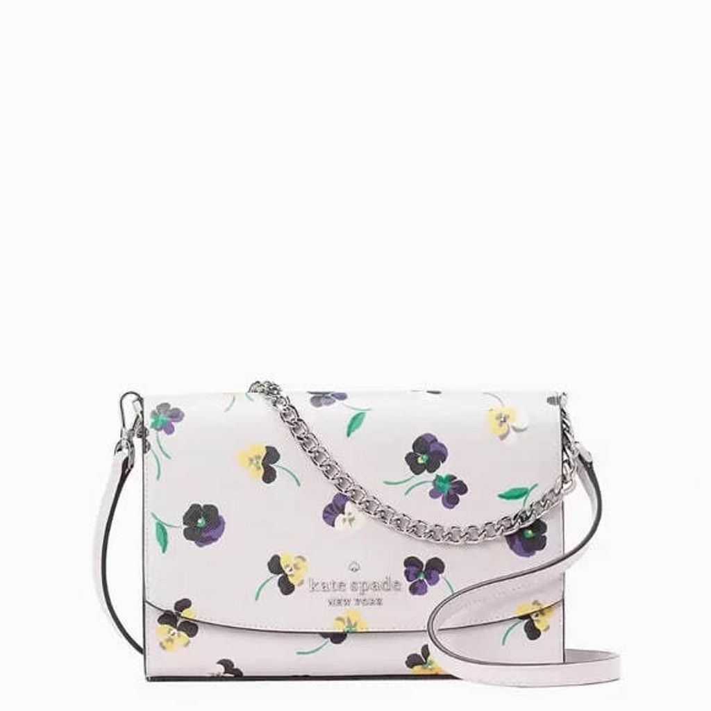 Kate Spade Carson Convertible Crossbody with Pansy Toss Prints Personal Shoppers in Malaysia for Coach Malaysia and all branded outlet in USA handbagbranded