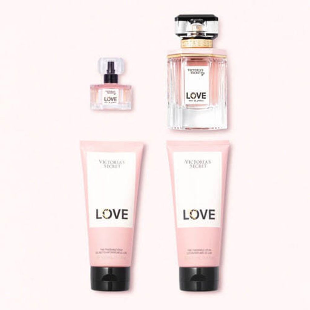 Victoria's Secret Love Medium Fragrance Gift Set 3