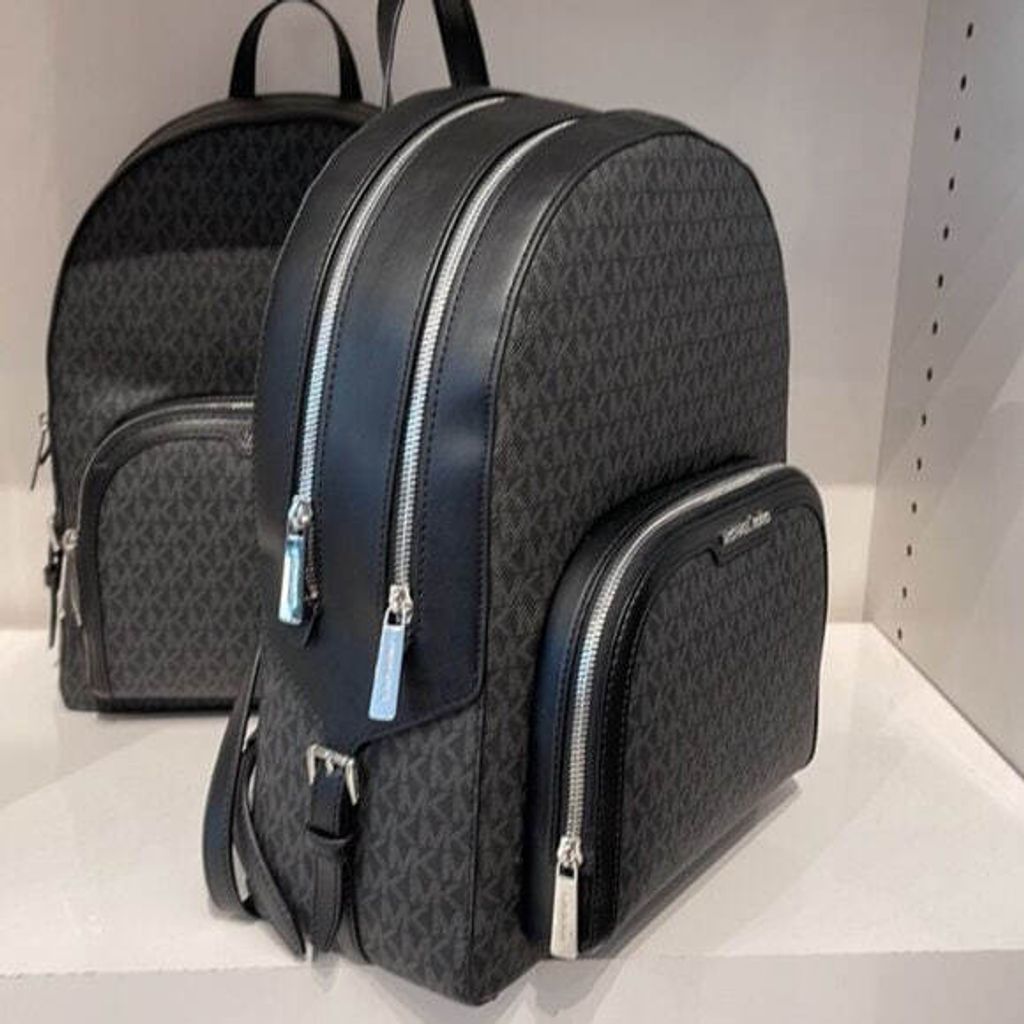 handbagbranded.com getlush outlet personalshopper usa malaysia ready stock Michael Kors Jaycee Large Double Zip Backpack in Signature Black 1