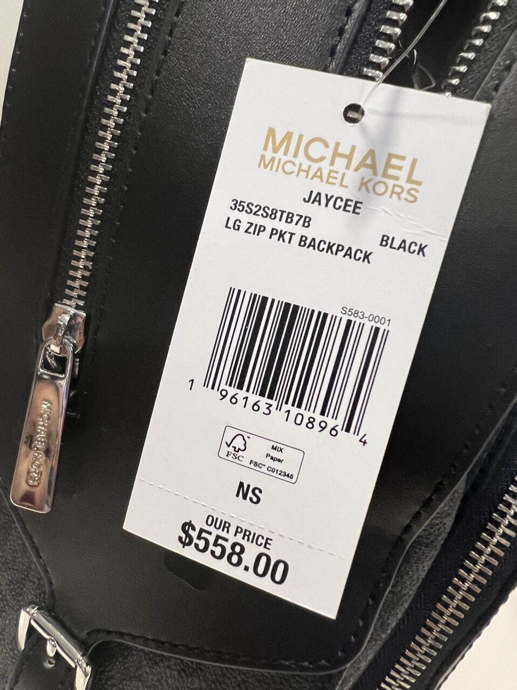 handbagbranded.com getlush outlet personalshopper usa malaysia ready stock Michael Kors Jaycee Large Double Zip Backpack in Signature Black 4