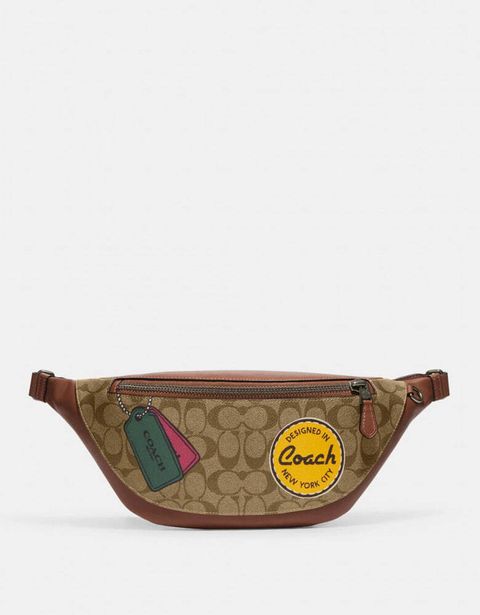 handbagbranded.com getlush outlet personalshopper usa malaysia ready stock COACH WARREN BELT BAG IN SIGNATURE WITH TROMPE LOEIL PRINT