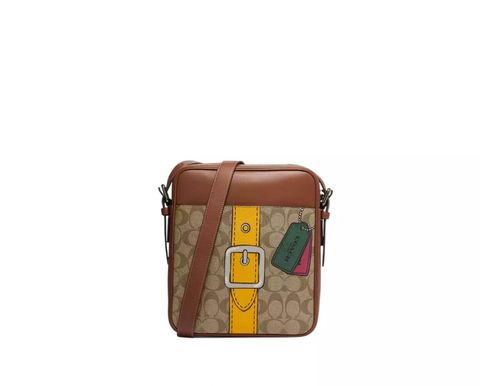 handbagbranded.com getlush outlet personalshopper usa malaysia ready stock COACH malaysia Coach Hudson Crossbody 21 In Signature Canvas With Trompe L’oeil Print