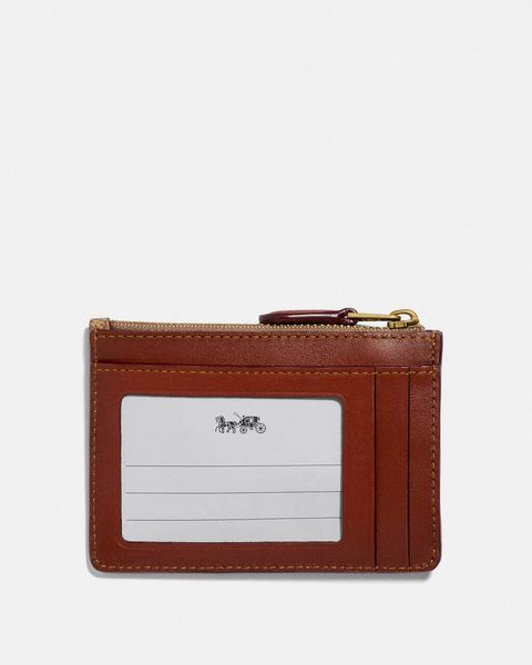 handbagbranded.com getlush outlet personalshopper usa malaysia ready stock Coach Malaysia Coach Mini Skinny Id Case In Colorblock Signature Tan Rust 1