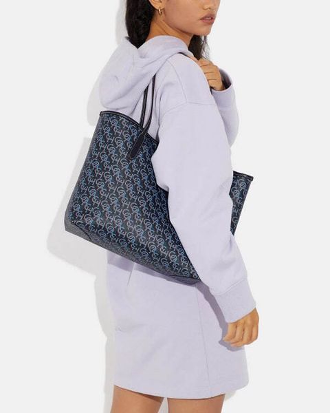 handbagbranded.com getlush outlet personalshopper usa malaysia ready stock Coach Malaysia Coach City Tote With Coach Monogram Print in Navy 3