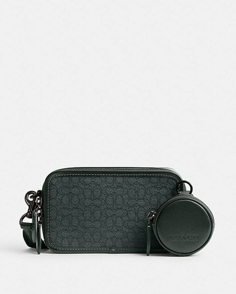 handbagbranded.com getlush outlet personalshopper usa malaysia ready stock coach malaysia CHARTER SLIM CROSSBODY IN MICRO SIGNATURE JACQUARD