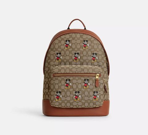 handbagbranded.com getlush outlet personalshopper usa malaysia ready stock coach malaysia coach Disney X Coach West Backpack In Signature Jacquard With Mickey Mouse Print 1