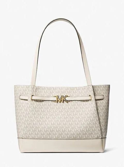 handbagbranded.com getlush outlet personalshopper usa malaysia ready stock Coach Malaysia Michael Kors Reed Large Belted Tote in Signature Light Cream Multi