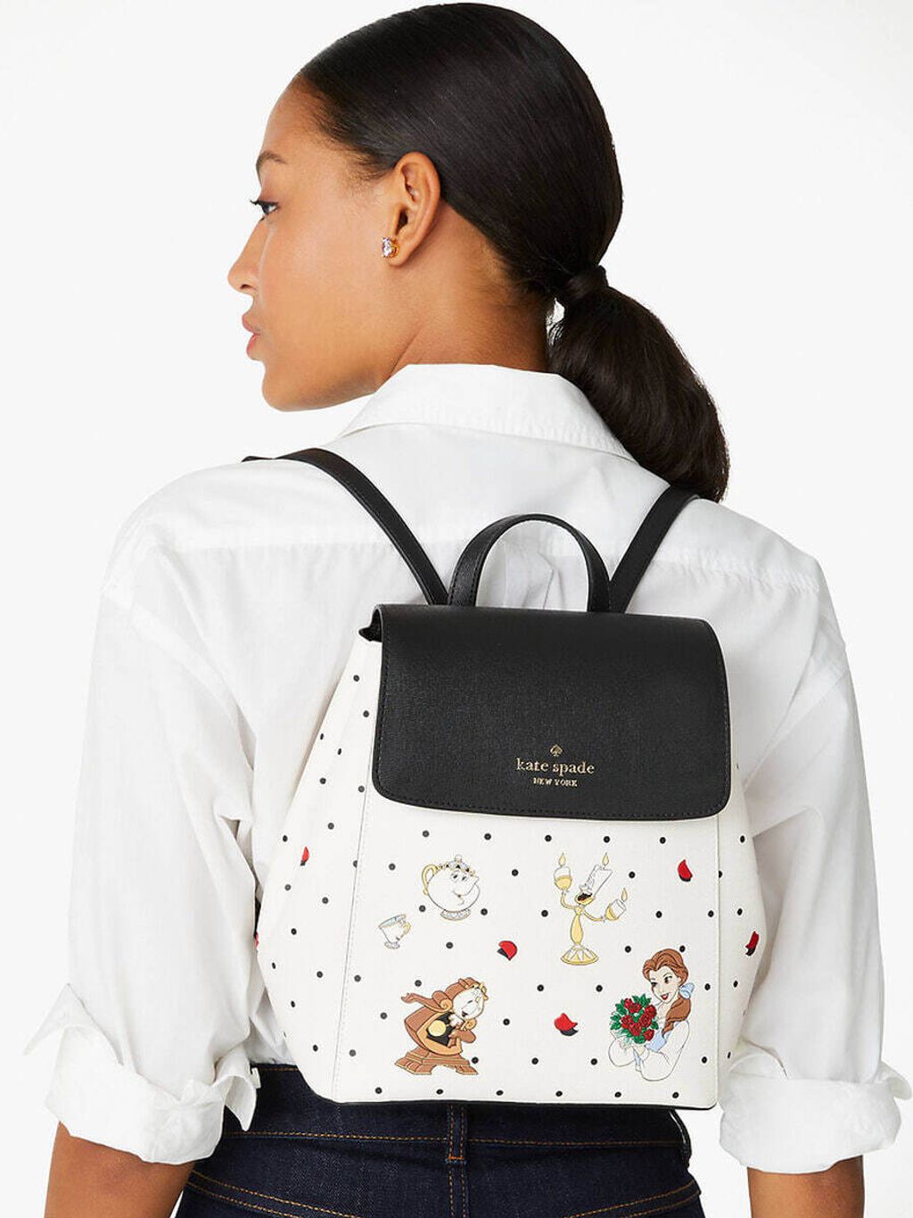 handbagbranded.com getlush outlet kate spade outlet personalshopper usa kate spade malaysia KATE SPADE X Disney Beauty And The Beast Flap Backpack 1