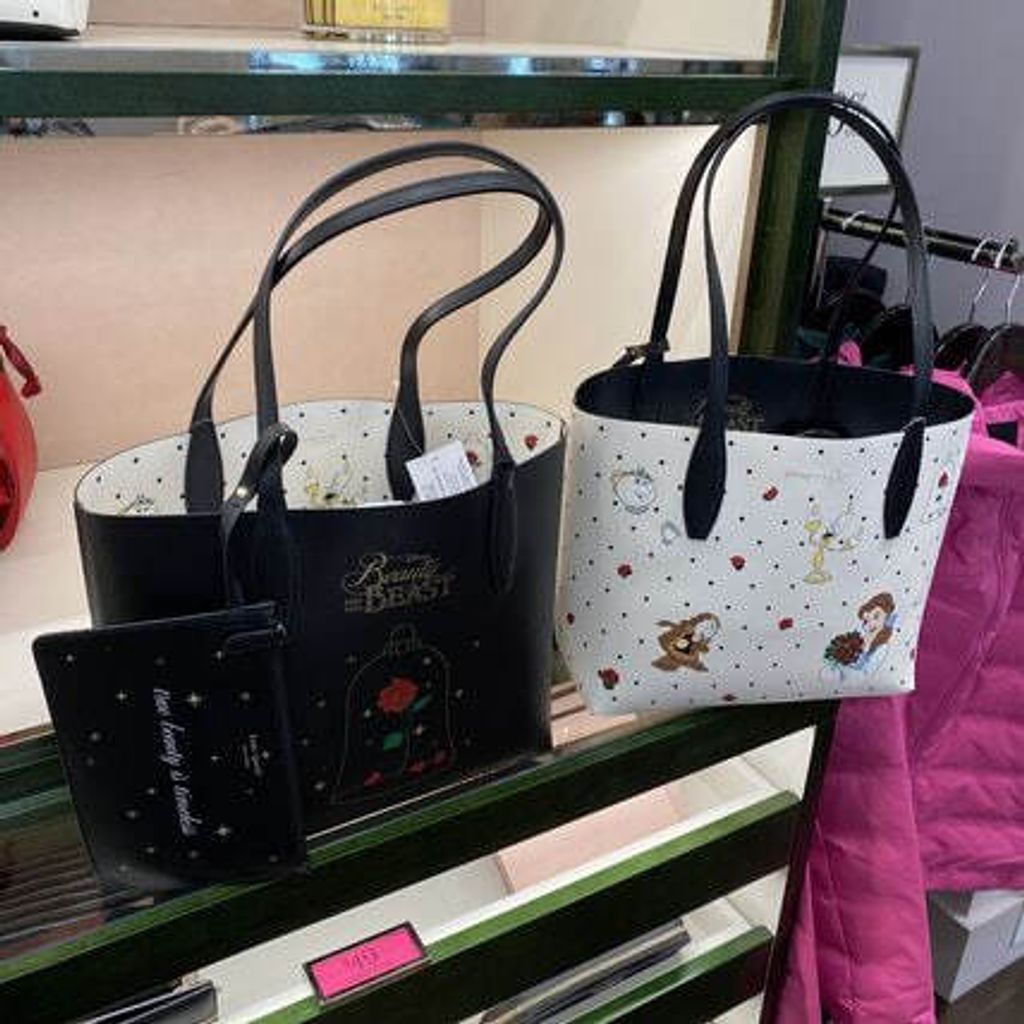 handbagbranded.com getlush outlet kate spade outlet personalshopper usa kate spade malaysia KATE SPADE X Disney Beauty And The Beast Small Reversible Tote 4