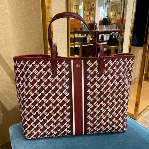 handbagbranded.com getlush outlet personalshopper usa malaysia ready stock tory burch malaysia tory burch Geo Logo Tote With Stripe 4