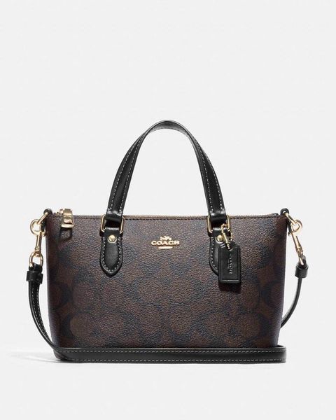 handbagbranded.com getlush outlet personalshopper usa Coach malaysia ready stock Coach Mini Gallery Crossbody In Signature Brown Black