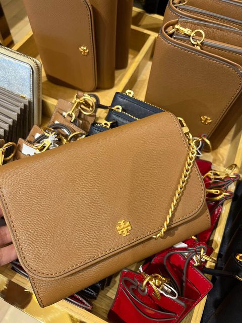 handbagbranded.com getlush outlet personalshopper usa TORY BURCH malaysia ready stock Tory Burch Emerson Chain Wallet in Moose