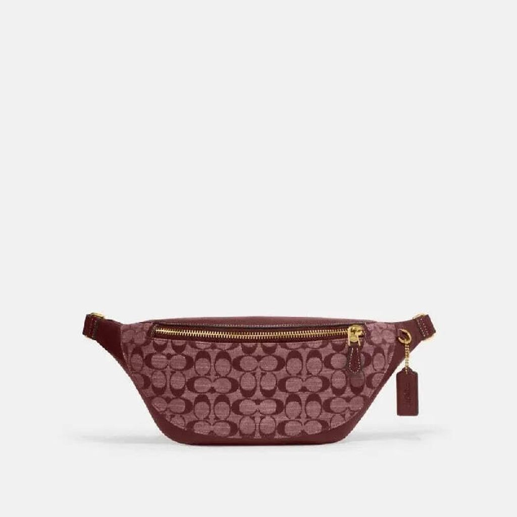 handbagbranded.com getlush outlet personalshopper usa Coach malaysia ready stock Coach Warren Beltbag In Signature Chambray Wine