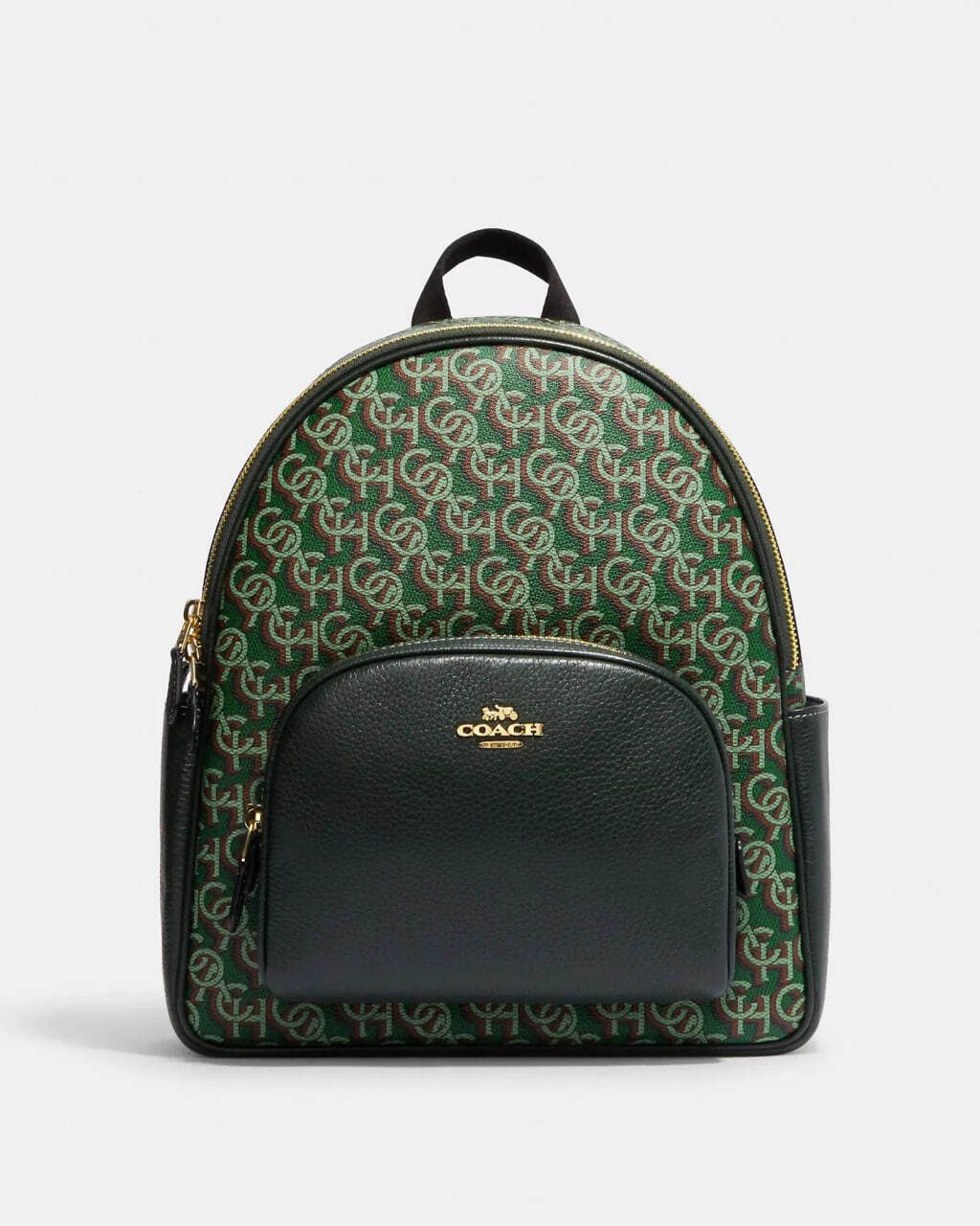 handbagbranded.com getlush outlet personalshopper usa Coach malaysia ready stock Coach Court Backpack With Coach Monogram Print in Green