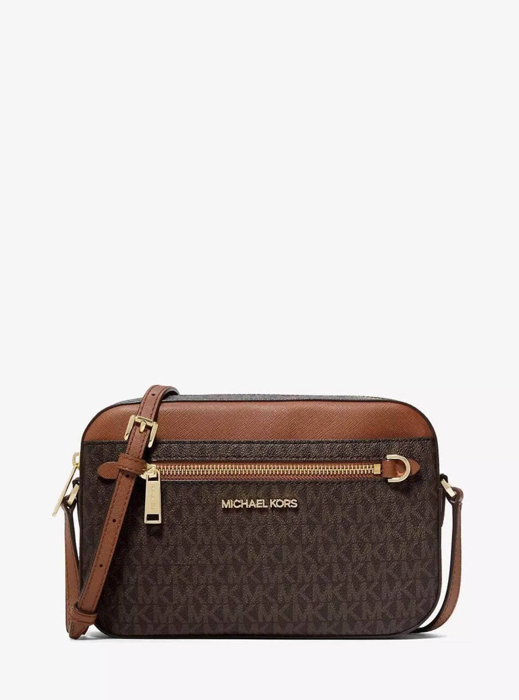 handbagbranded.com getlush outlet personalshopper usa malaysia ready stock coach malaysia michael kors Jet Set Large Logo Crossbody Bag – Brown 1