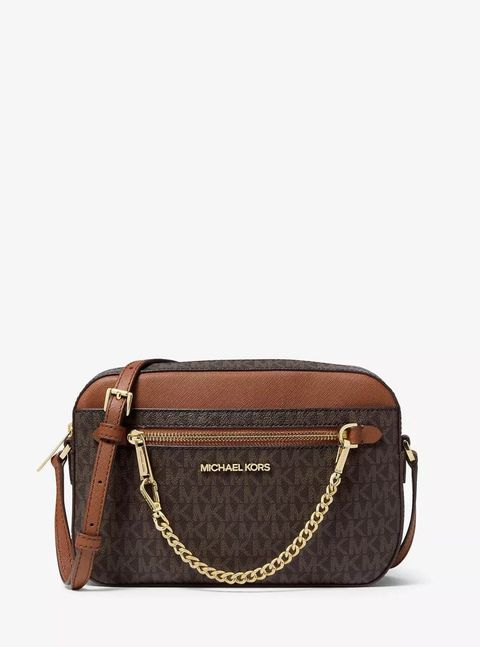 handbagbranded.com getlush outlet personalshopper usa malaysia ready stock coach malaysia michael kors Jet Set Large Logo Crossbody Bag – Brown