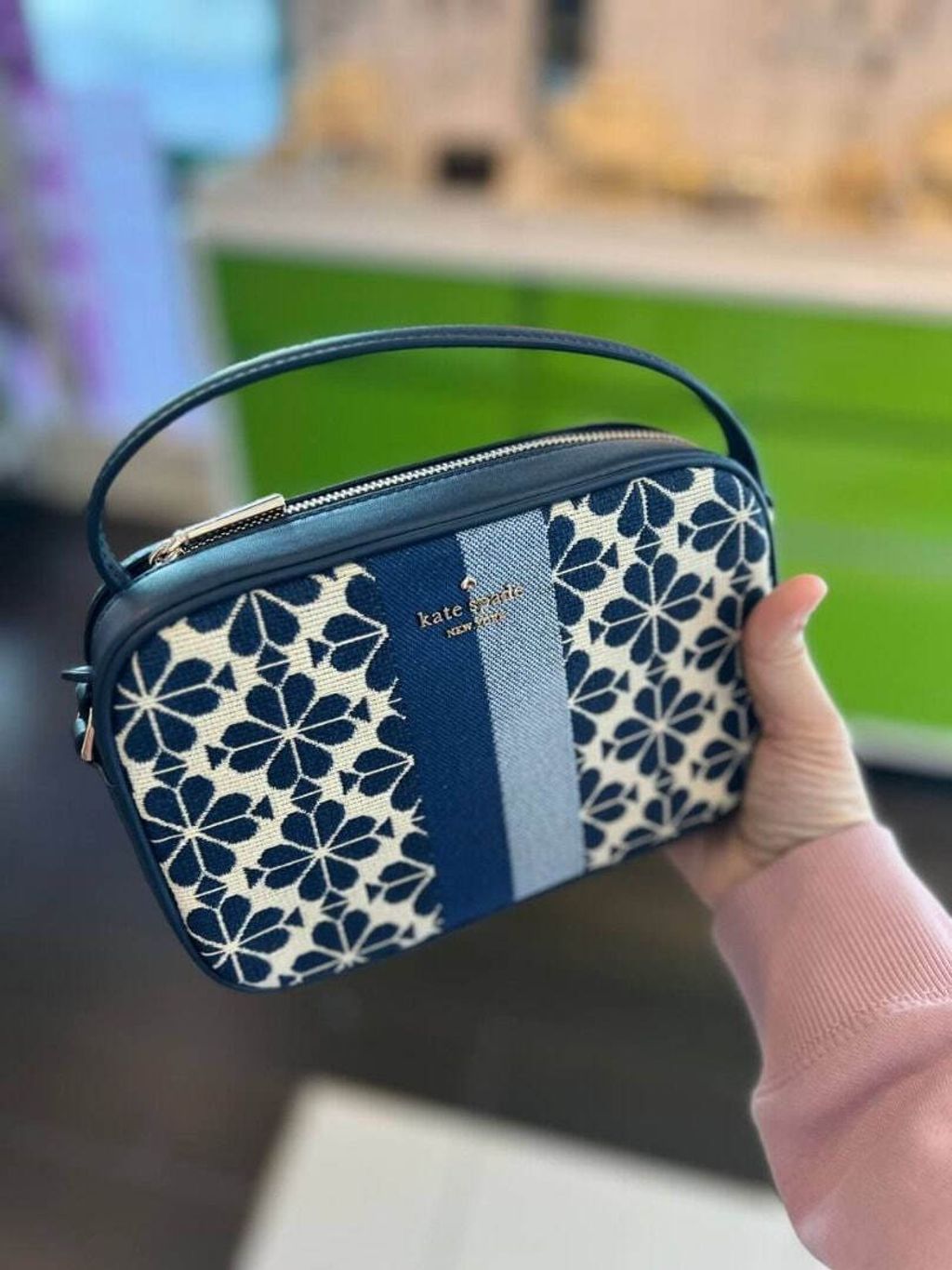 handbagbranded.com getlush outlet personalshopper usa malaysia ready stock coach malaysia Kate Spade Everything Mini Camera Bag in Blue Multi 3