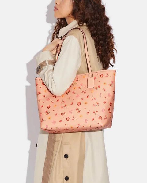handbagbranded.com getlush outlet personalshopper usa Coach malaysia ready stock Coach City Tote With Mystical Floral Print in Faded Blush Multi 3