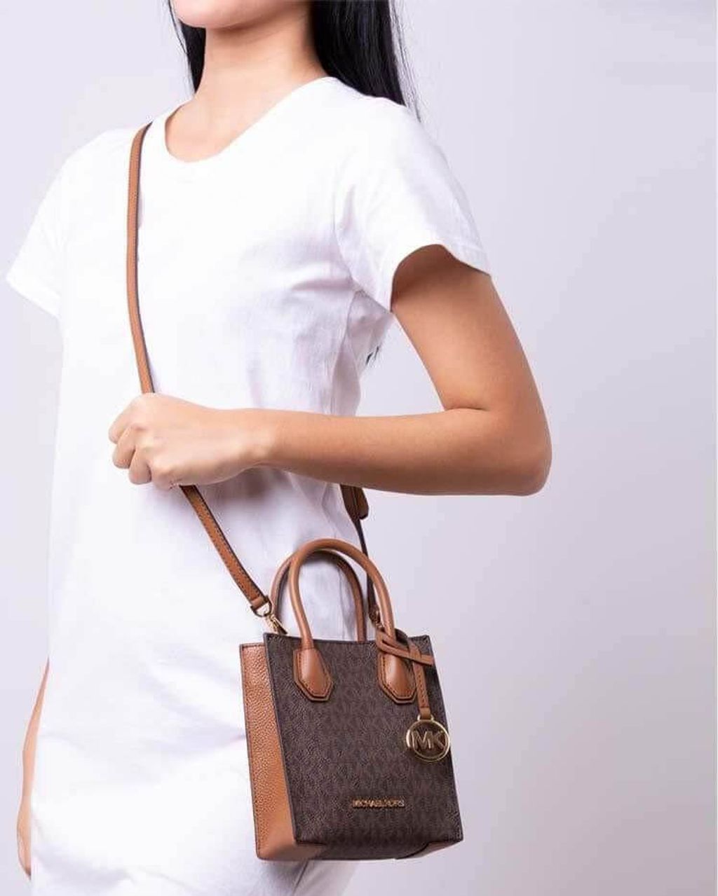 handbagbranded.com getlush outlet personalshopper usa malaysia ready stock coach malaysia  MICHAEL KORS Mercer Extra-Small Logo Leather Crossbody Bag 2