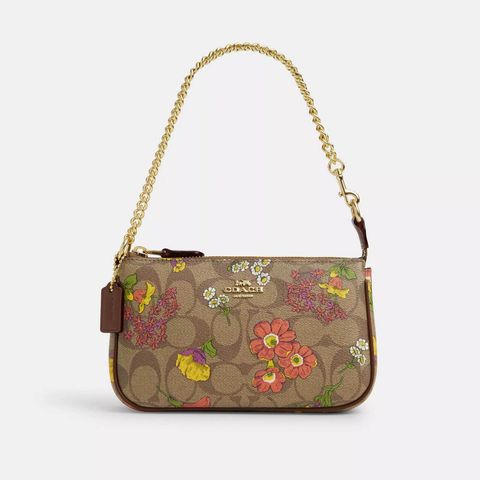 handbagbranded.com getlush outlet personalshopper usa malaysia ready stock Coach malaysia coach Outlet Nolita 19 In Signature Canvas With Floral Print - Beige