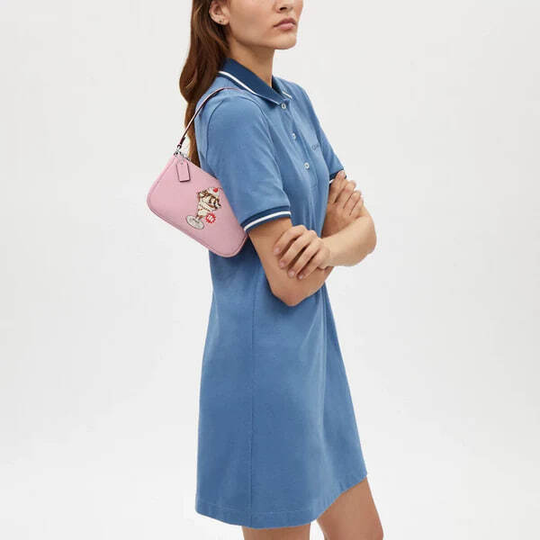 COACH graphic Nolita 19 denim ネイビー デニム ファッション 