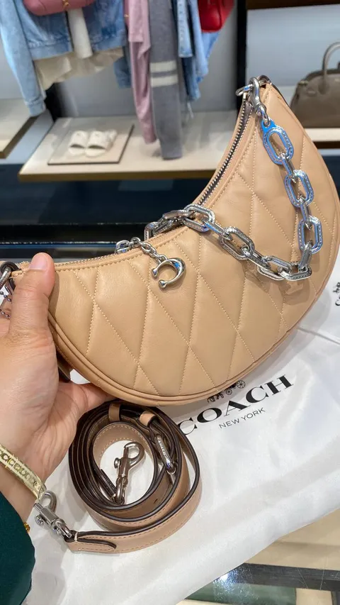 handbagbranded.com getlush outlet personalshopper usa malaysia ready stock coach malaysia coach Quilted Pillow Mira Shoulder - Buff 1
