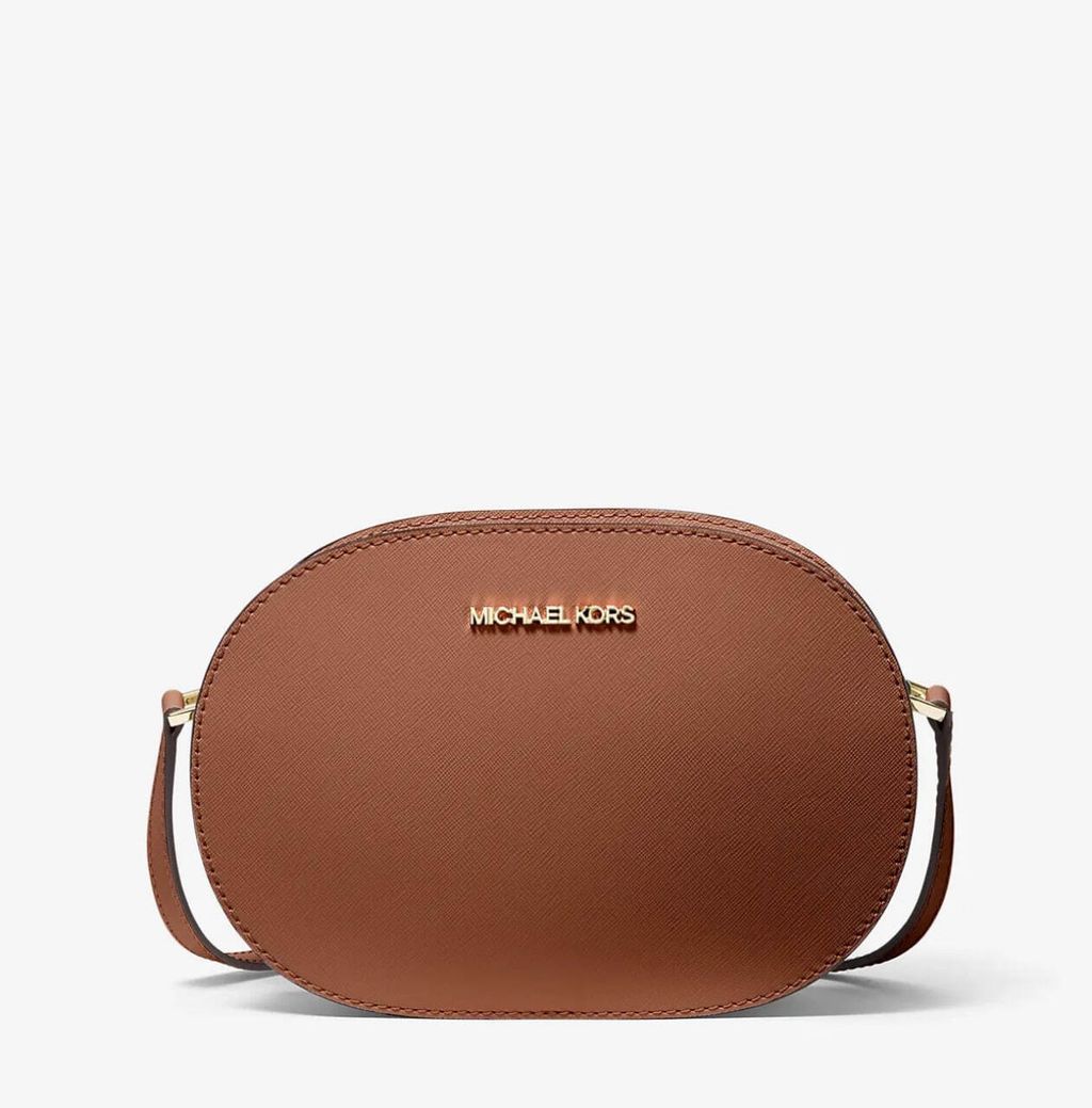 MY Readystock Michael Kors Jet Set Travel Medium Oval Leather Crossbody Bag in Luggage Personal Shoppers in Malaysia for Coach Malaysia and all branded outlet in USA handbagbranded