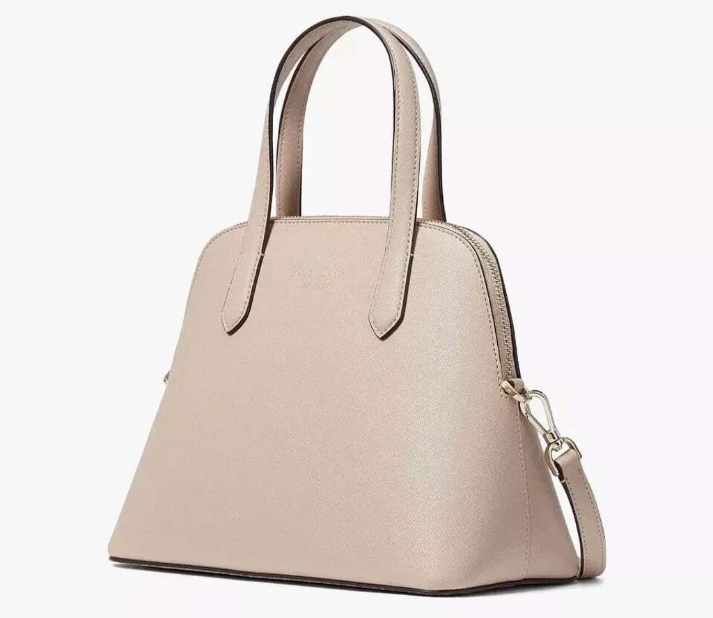 handbagbranded.com coach malaysia michael kors malaysia kate spade malaysia personalshopper tory burch malaysia Kate Spade Schuyler Medium Dome Satchel Saffiano Warm Beige 2