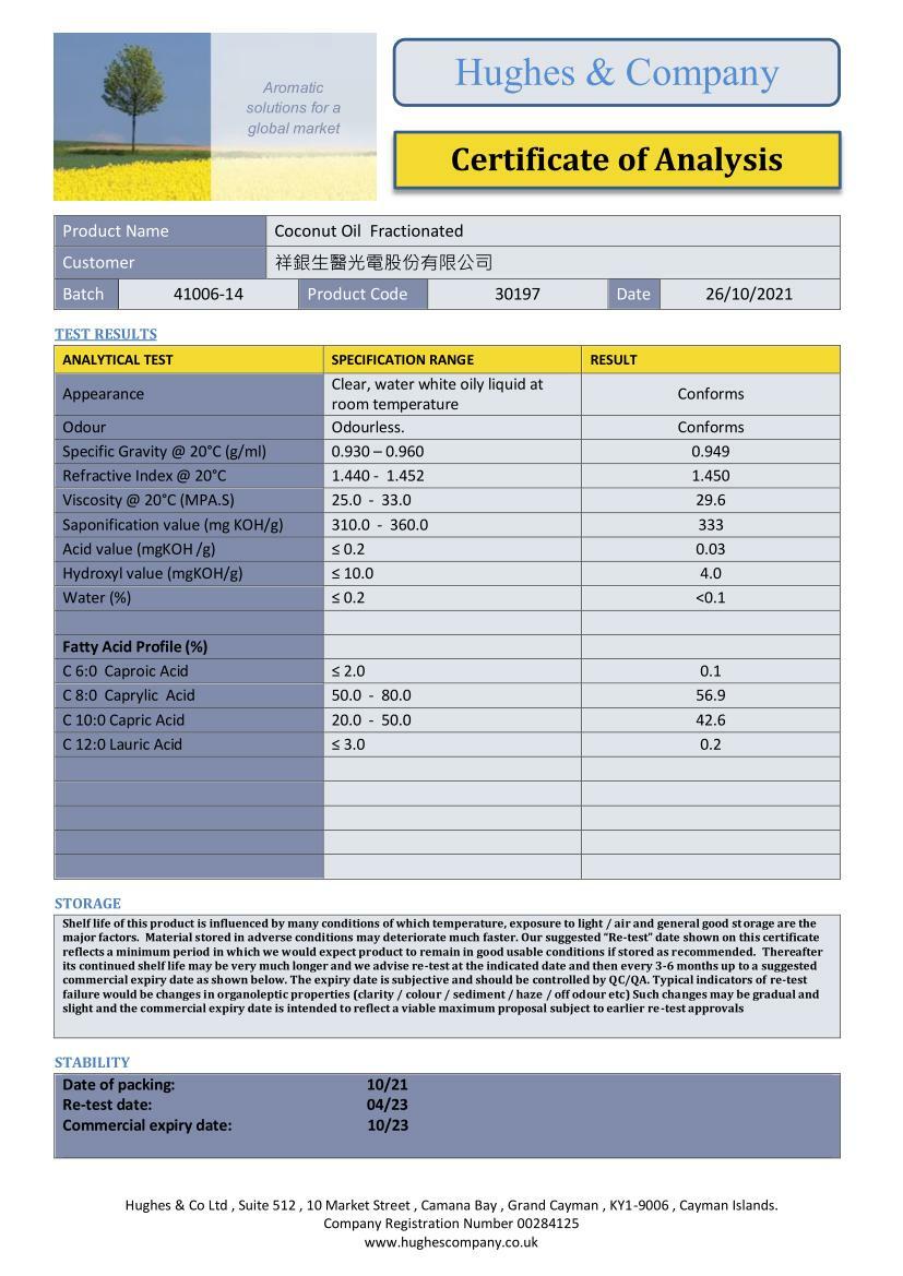 Fractionated Coconut Oil 41006-14_01 - CofA