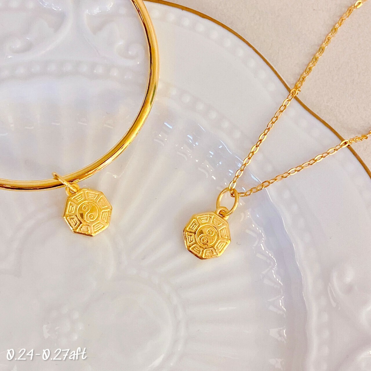 金瑞麟金飾》黃金八卦黃金墜子純金9999 – 瑞麟銀樓(金瑞麟)