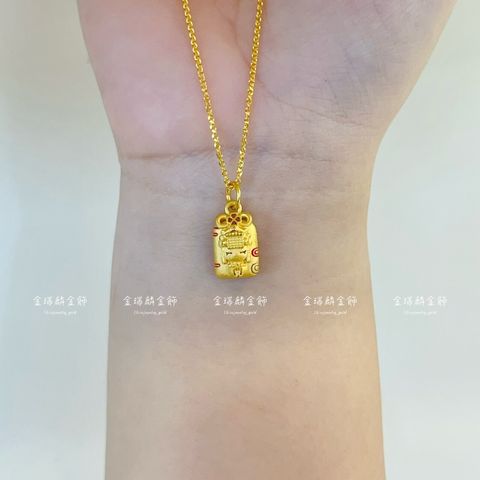 金瑞麟】媽祖平安御守黃金墜子純金9999 – 瑞麟銀樓(金瑞麟)