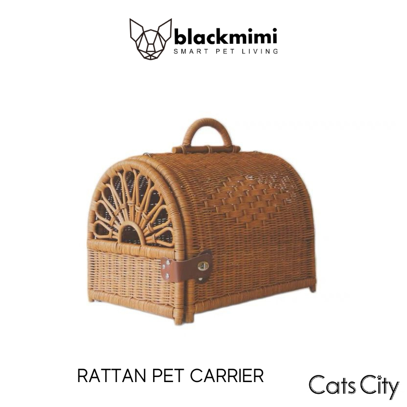 CATSCITY Rattan Pet Carrier New Design