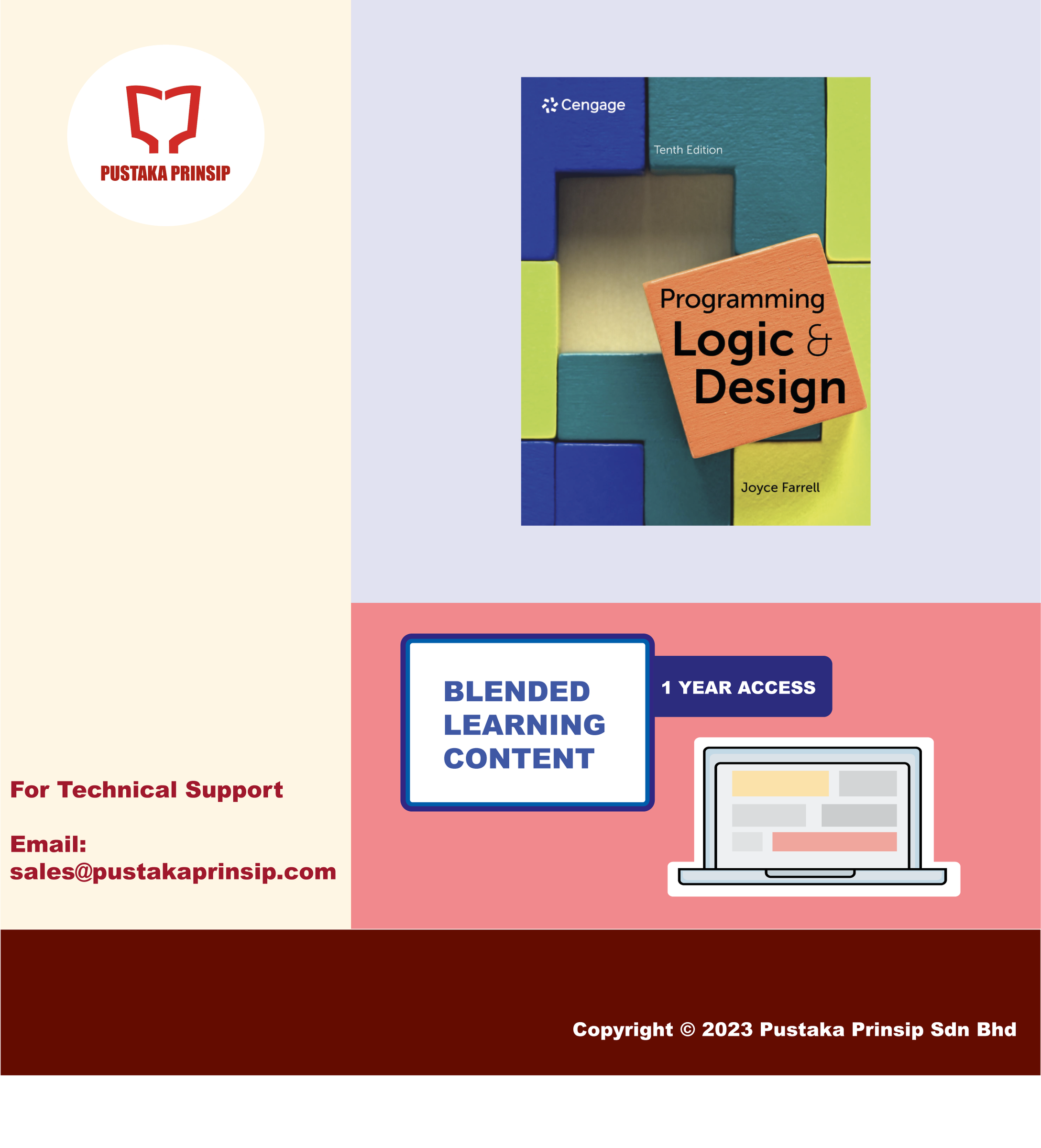 Farrell Programming Logic and Design, 10th Edition Pustaka Prinsip