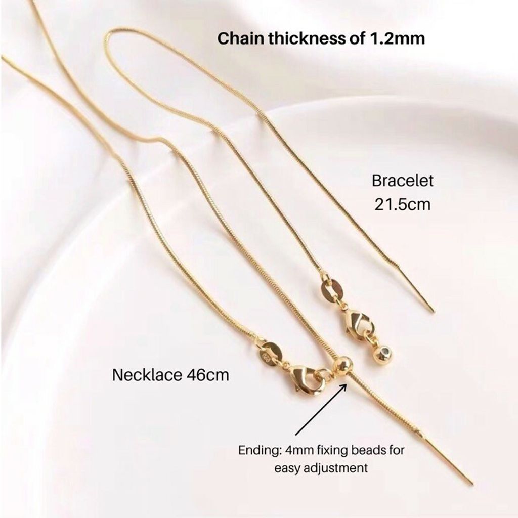 Ready to make/ DIY snake chain bracelet and necklace 6