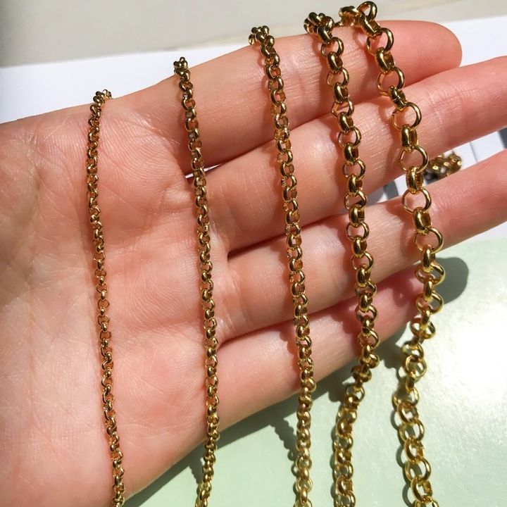 Anna Jewellery Handicraft - DIY Chain: Stainless Steel Rolo Chain