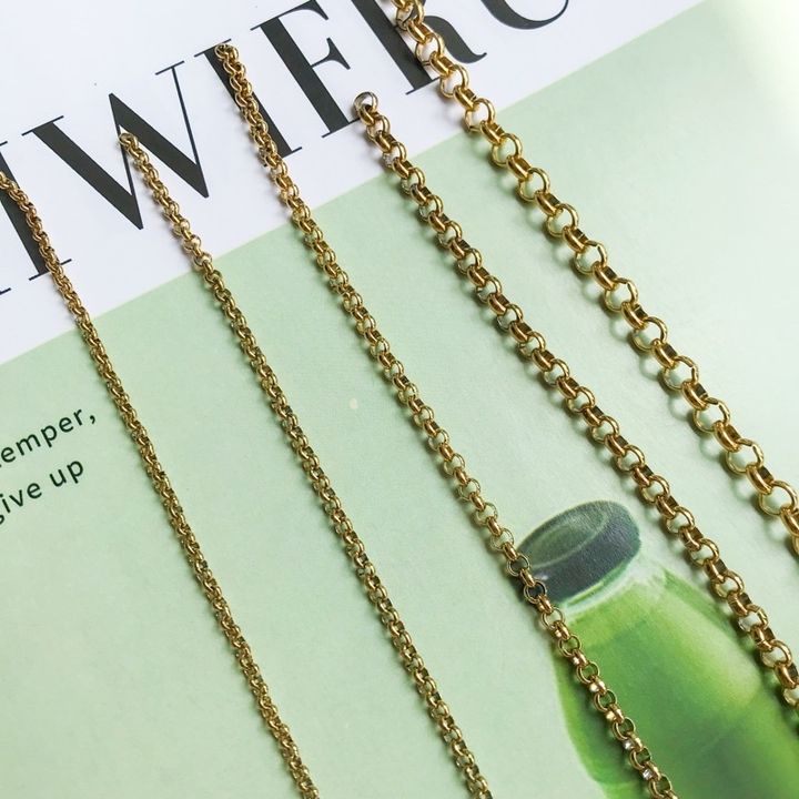 Anna Jewellery Handicraft - DIY Chain: Stainless Steel Rolo Chain