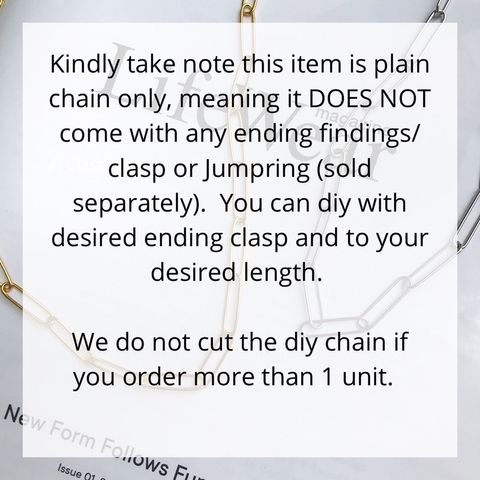 Anna Jewellery Handicraft - DIY Chain: Stainless steel Link Chain